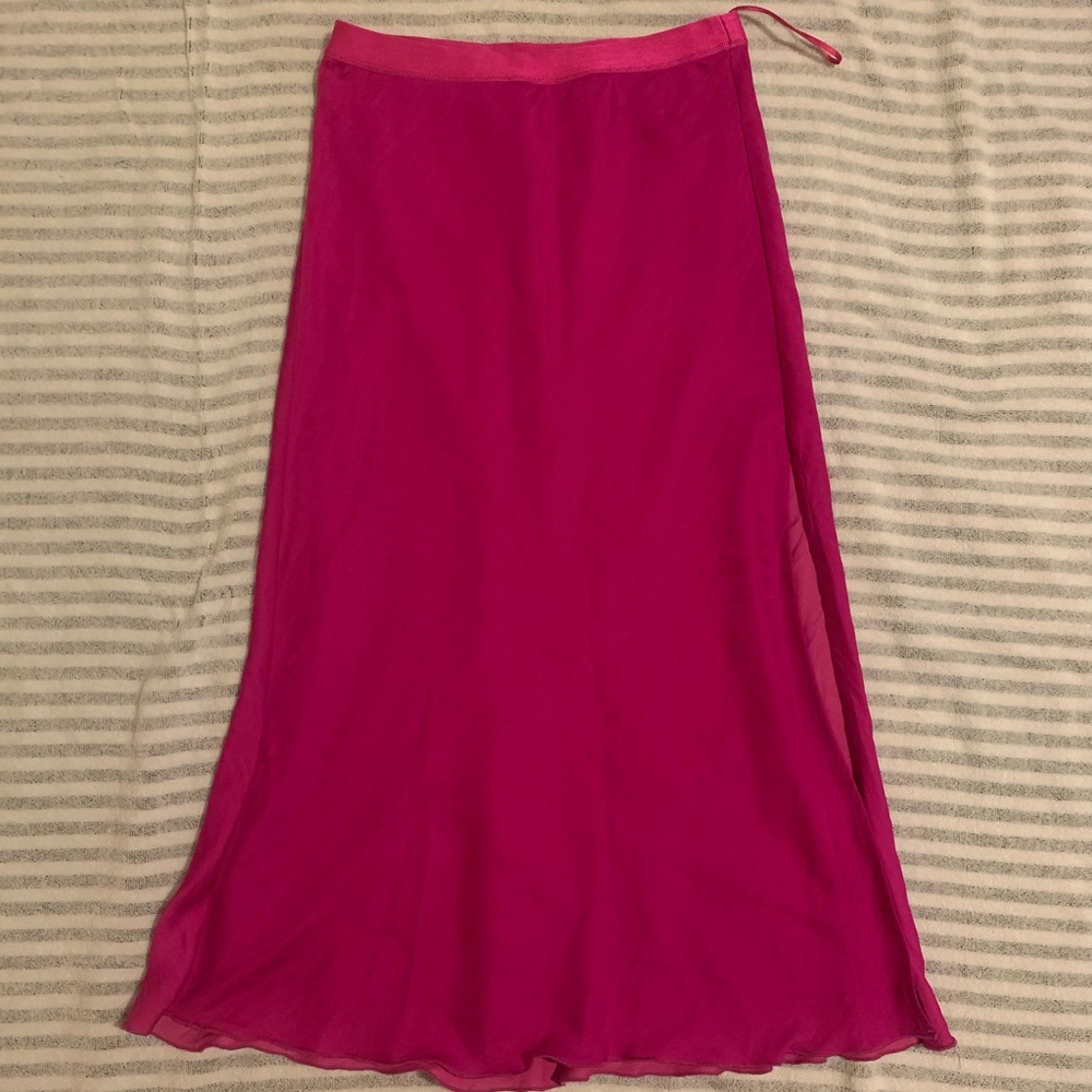 Free People Silk Skirt